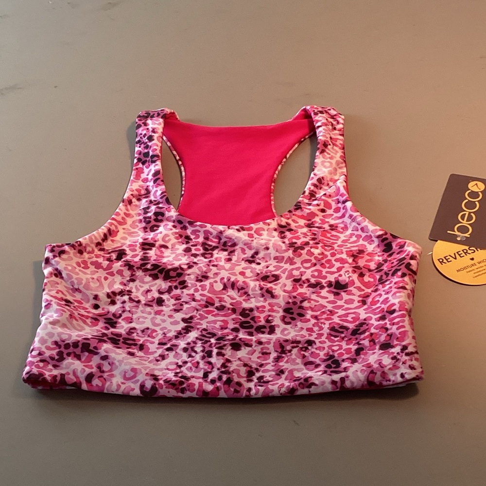 Becco Reversible Racerback Athletic Bra Size S